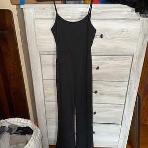 SHEIN Black Spaghetti Strap Jumpsuit